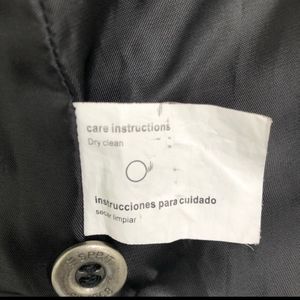 Esprit fully lined black wool pea coat size M